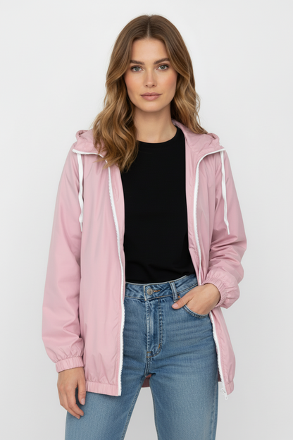 BLOUSON IMPERMÉABLE À CAPUCHE