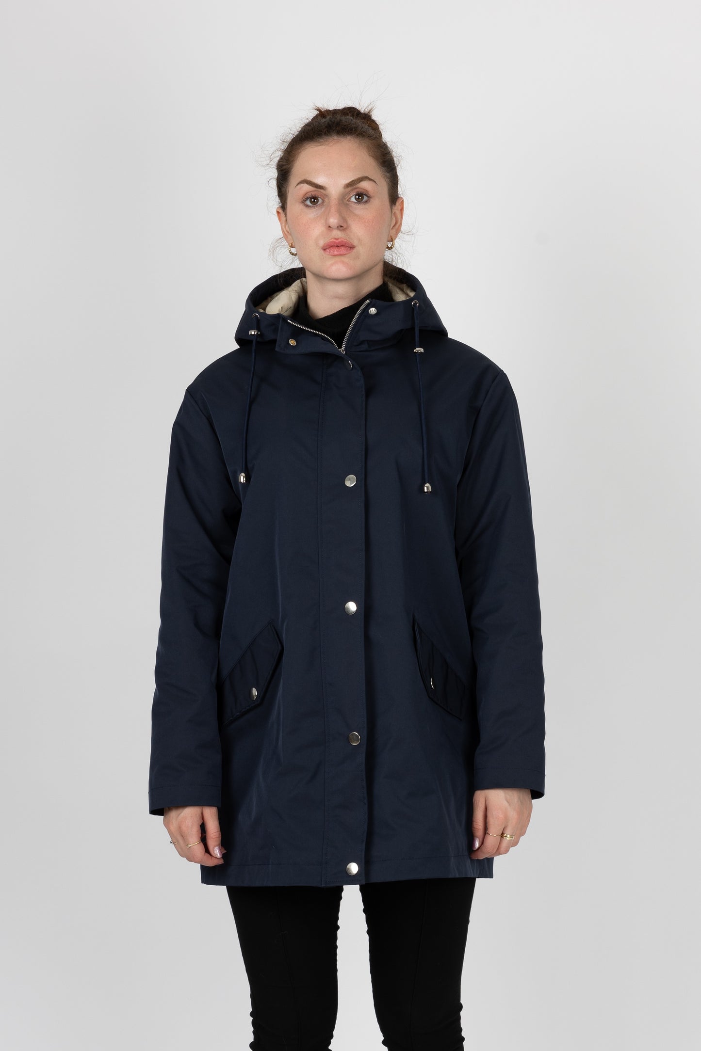 PARKA MI-LONGUE A CAPUCHE