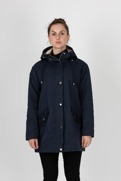 PARKA MI-LONGUE A CAPUCHE