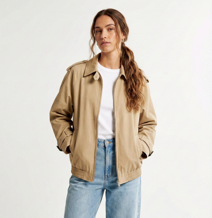 BLOUSON À DÉTAILS TRENCH