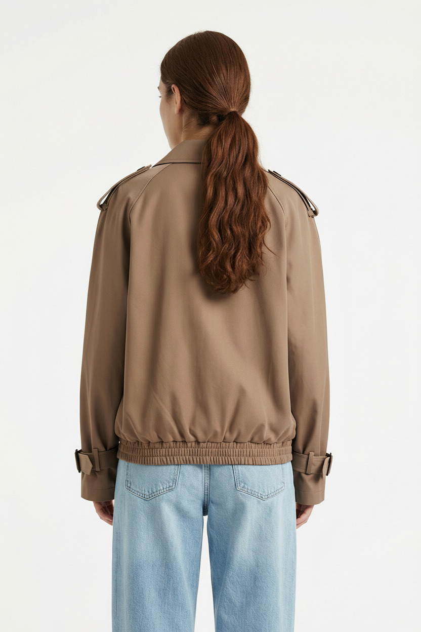 BLOUSON À DÉTAILS TRENCH