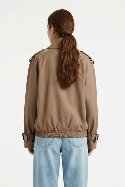 BLOUSON À DÉTAILS TRENCH