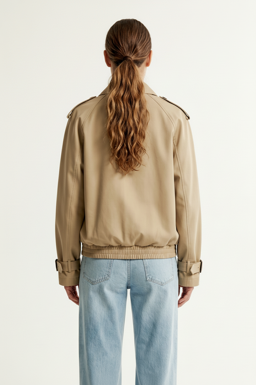 BLOUSON À DÉTAILS TRENCH