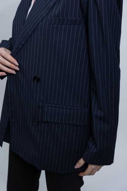 VESTE BLAZER À RAYURES TENNIS