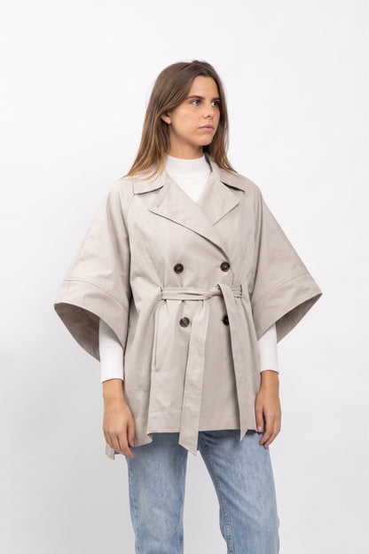 Belted Trench Style Cape