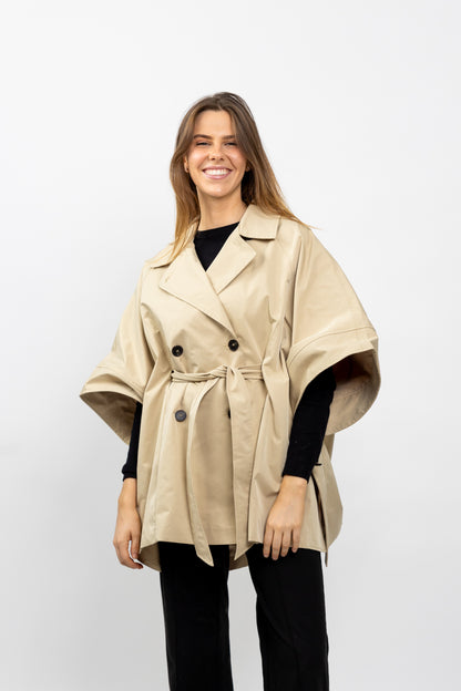 CAPE STYLE TRENCH À CEINTURE