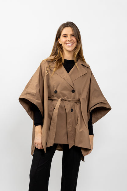 CAPE STYLE TRENCH À CEINTURE