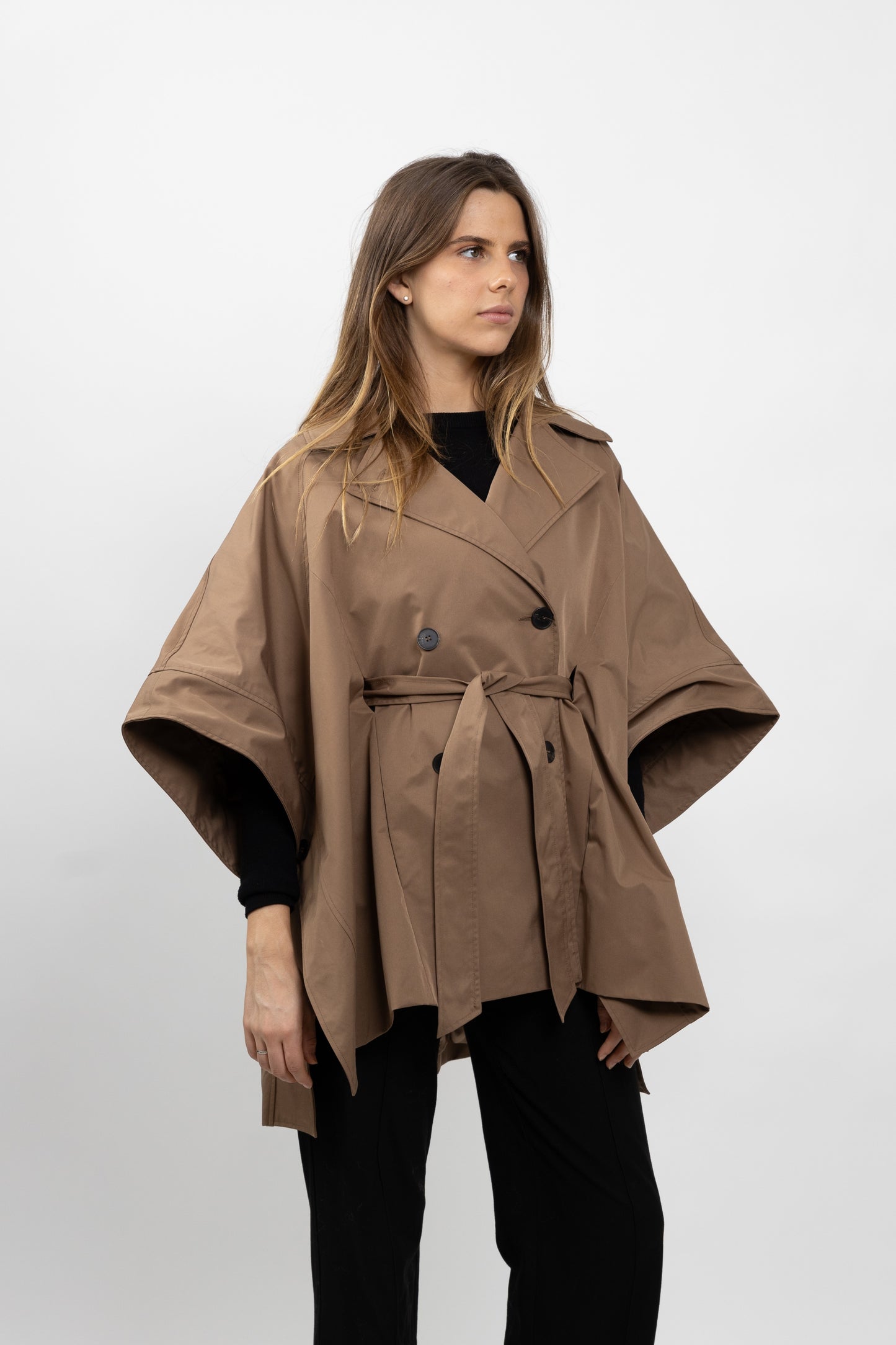 CAPE STYLE TRENCH À CEINTURE