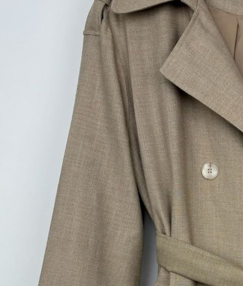 TRENCH EFFET LIN