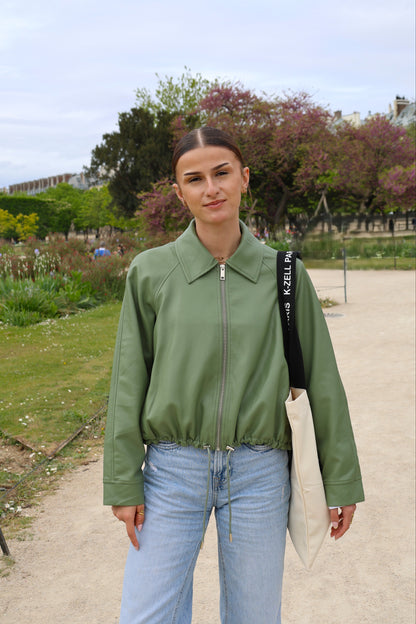 FAUX LEATHERETTE JACKET