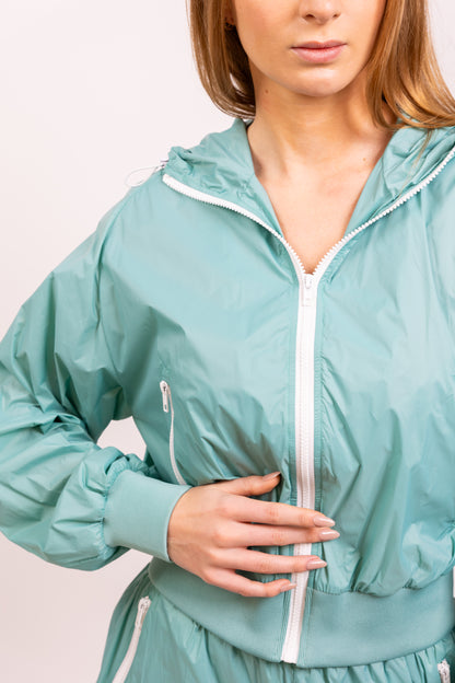 HOODED WINDPROOF SPORTS JACKET
