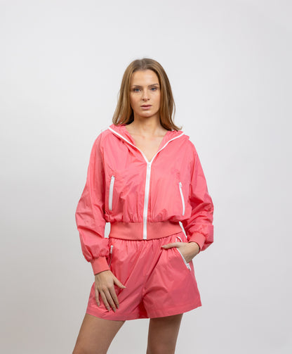 HOODED WINDPROOF SPORTS JACKET
