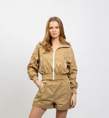 HOODED WINDPROOF SPORTS JACKET