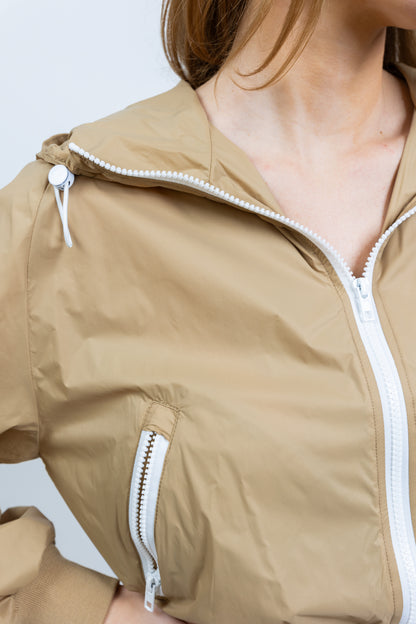 HOODED WINDPROOF SPORTS JACKET