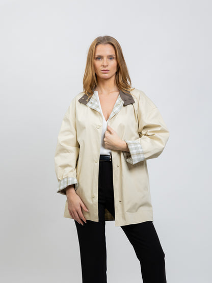 PARKA REVERSIBLE À CARREAUX