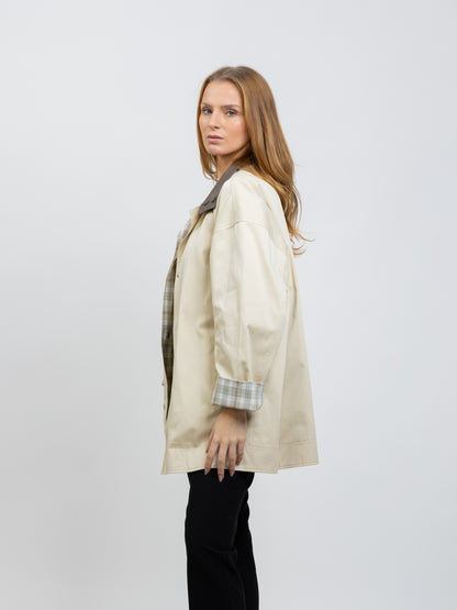 PARKA REVERSIBLE À CARREAUX