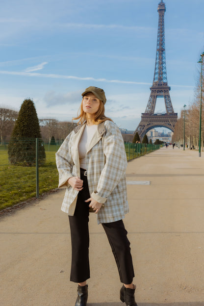 PARKA REVERSIBLE À CARREAUX