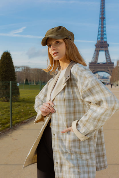 PARKA REVERSIBLE À CARREAUX