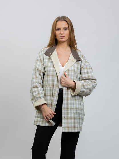 PARKA REVERSIBLE À CARREAUX