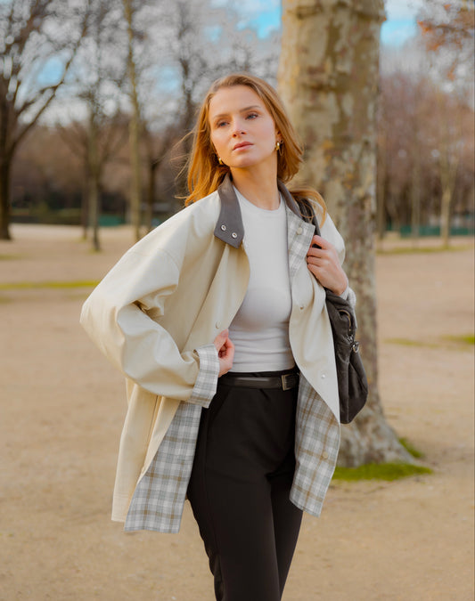 PARKA REVERSIBLE À CARREAUX