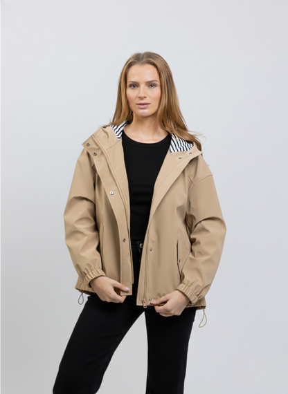 PARKA DE PLUIE À MOTIF RAYURES