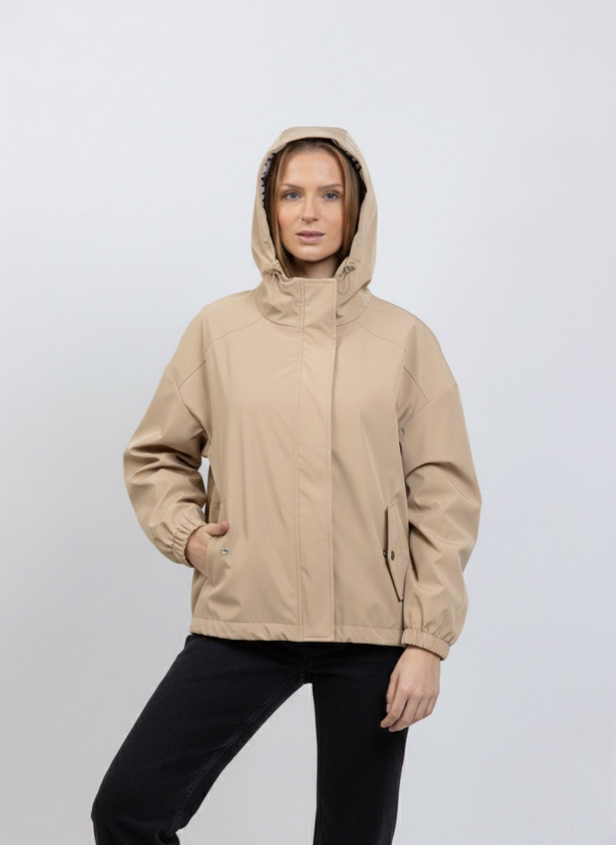 PARKA DE PLUIE À MOTIF RAYURES