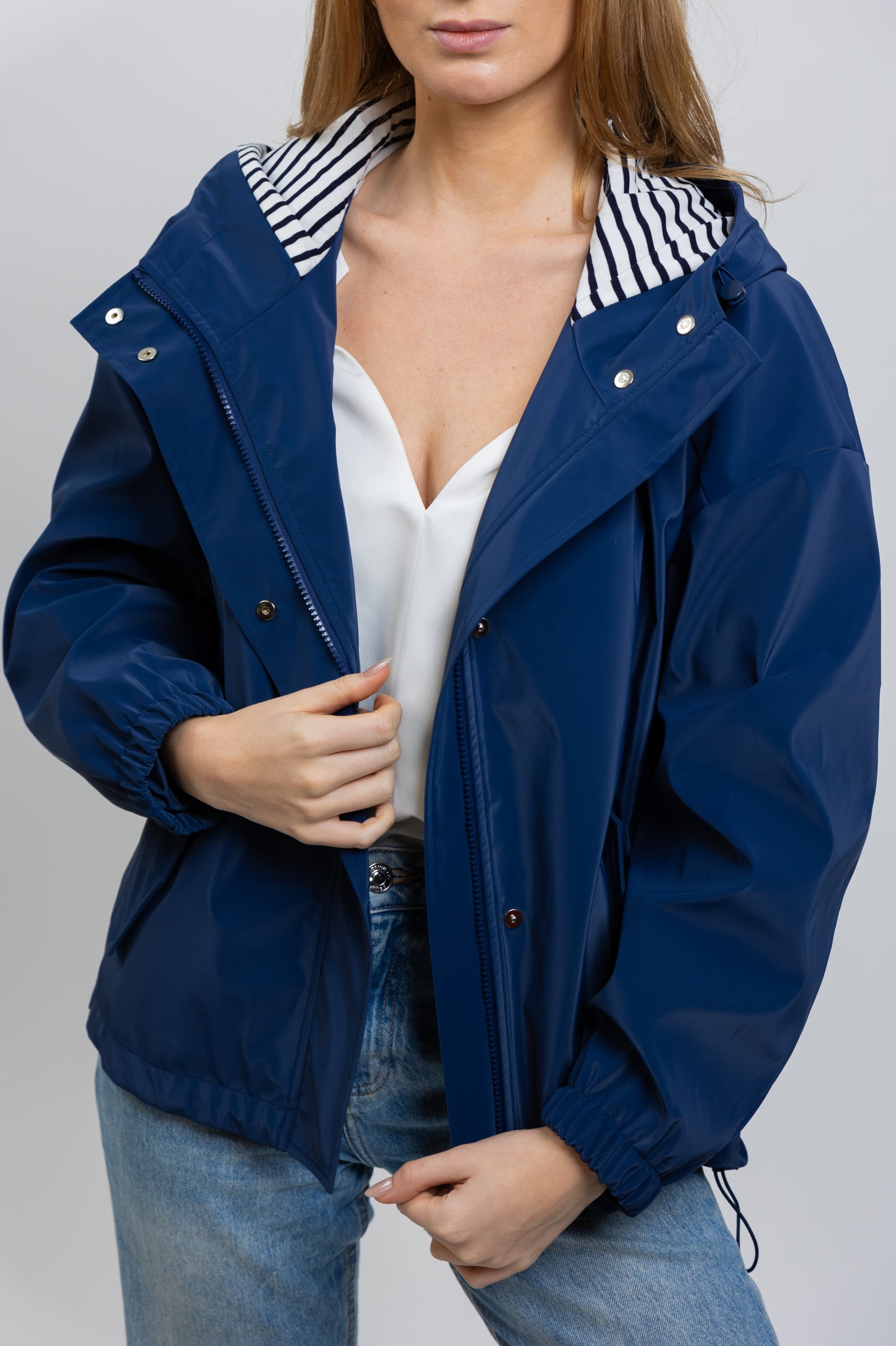 PARKA DE PLUIE À MOTIF RAYURES