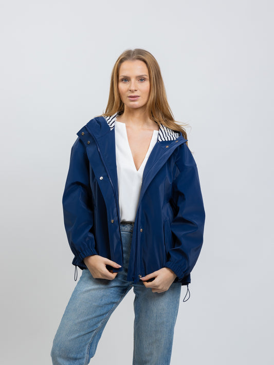 PARKA DE PLUIE À MOTIF RAYURES