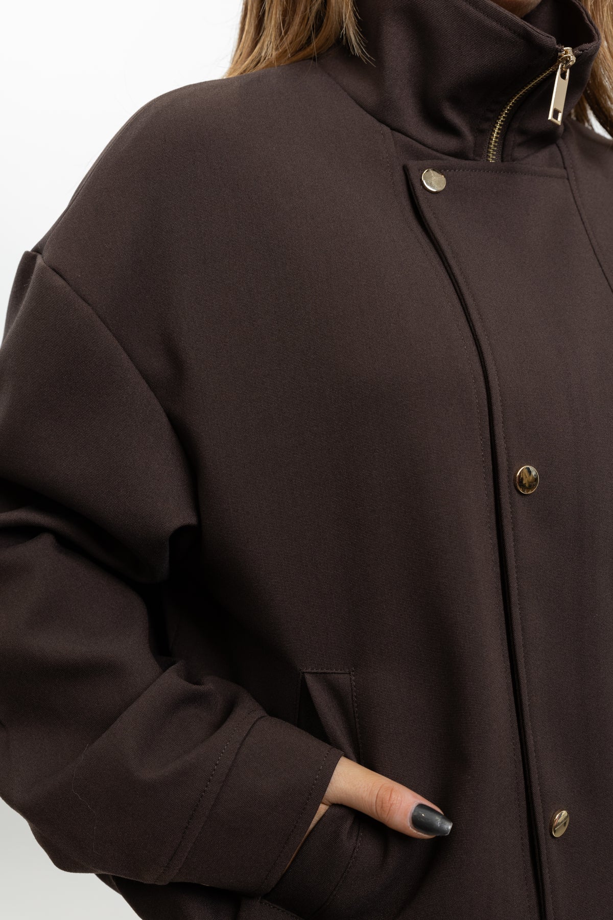BLOUSON BOMBER A COL MONTANT