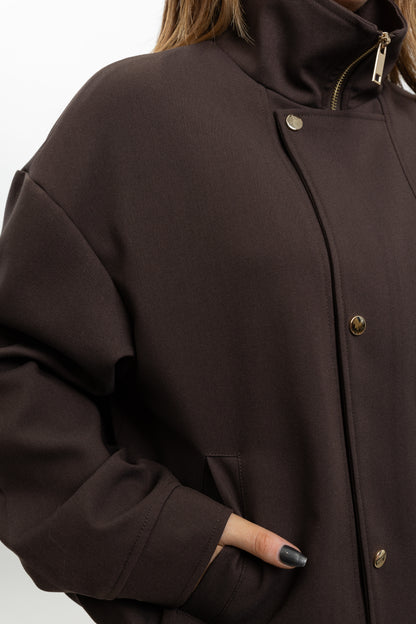 BLOUSON BOMBER A COL MONTANT