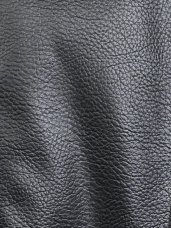 CAZADORA BIKER EFECTO PIEL GRANEADA DE DOBLE CUELLO