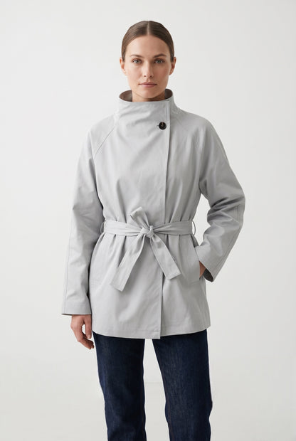 FITTED SHORT TRENCH COAT