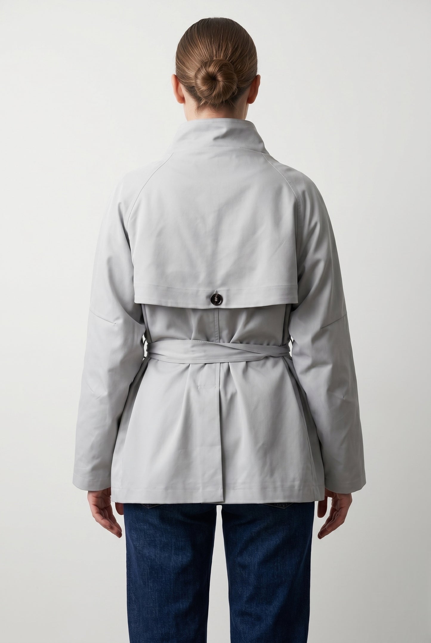 FITTED SHORT TRENCH COAT