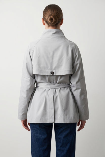 FITTED SHORT TRENCH COAT