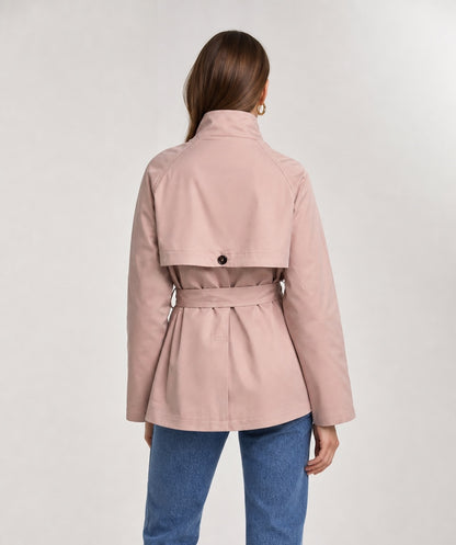 FITTED SHORT TRENCH COAT