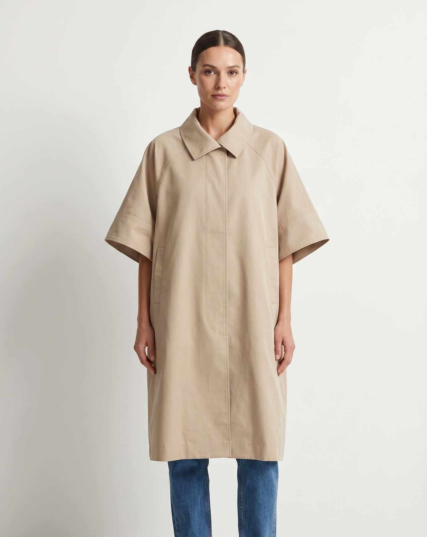 OVERSIZED TRENCH-CAPE