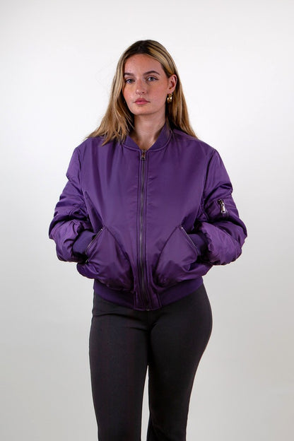 BOMBER OVERSIZE MATELASSÉ