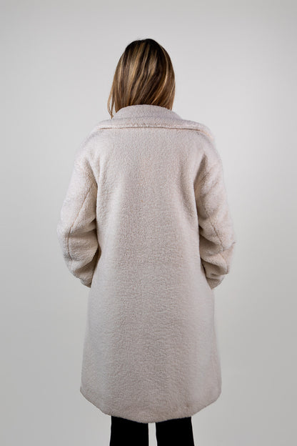 MANTEAU MI-LONG EN MOUMOUTE