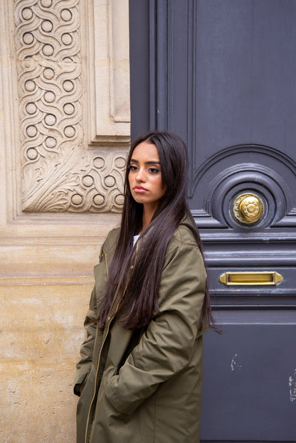 PARKA Á CAPUCHE INTÉRIEUR FAUSSE FOURRURE
