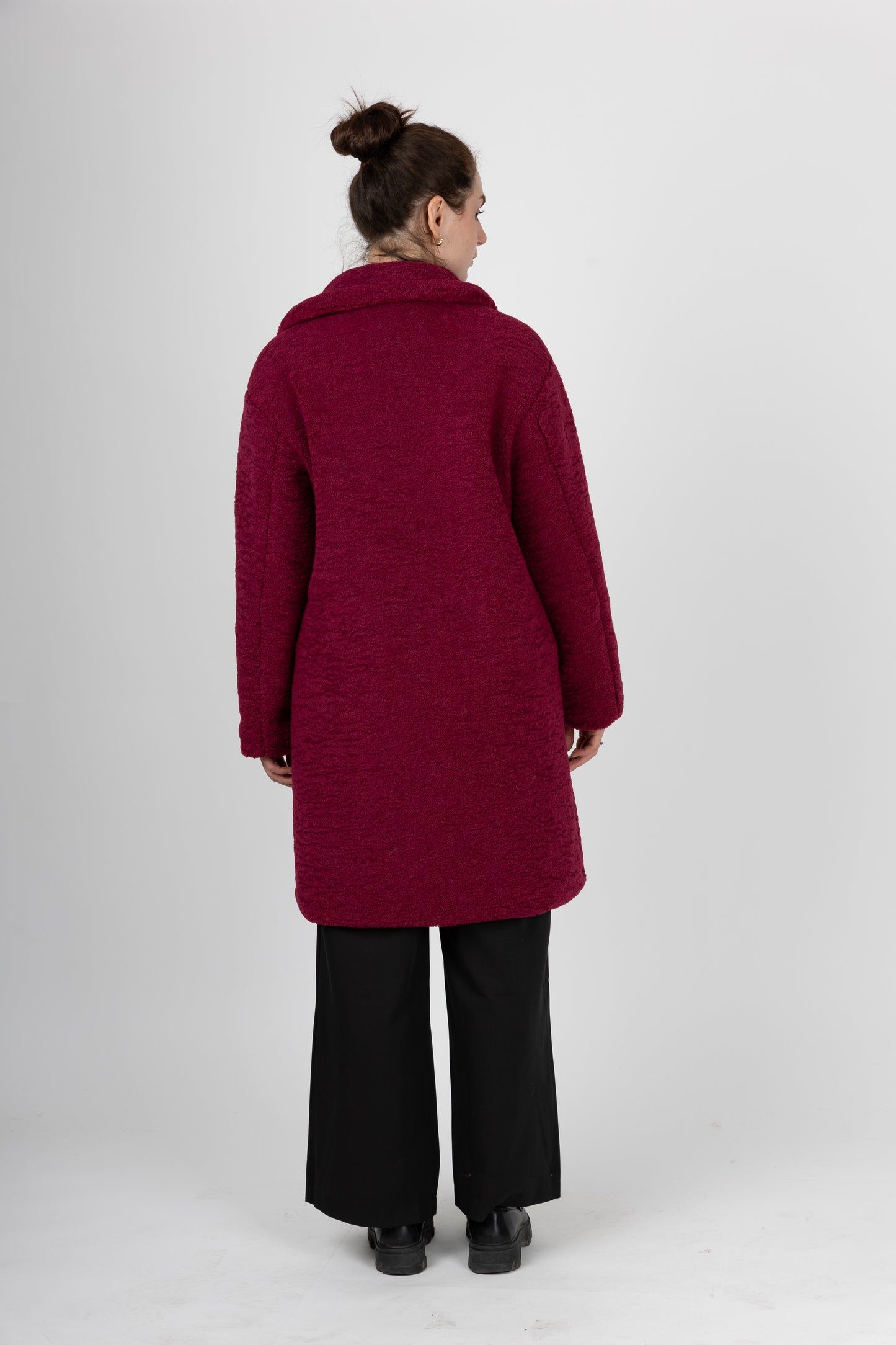 MANTEAU MI-LONG EN MOUMOUTE