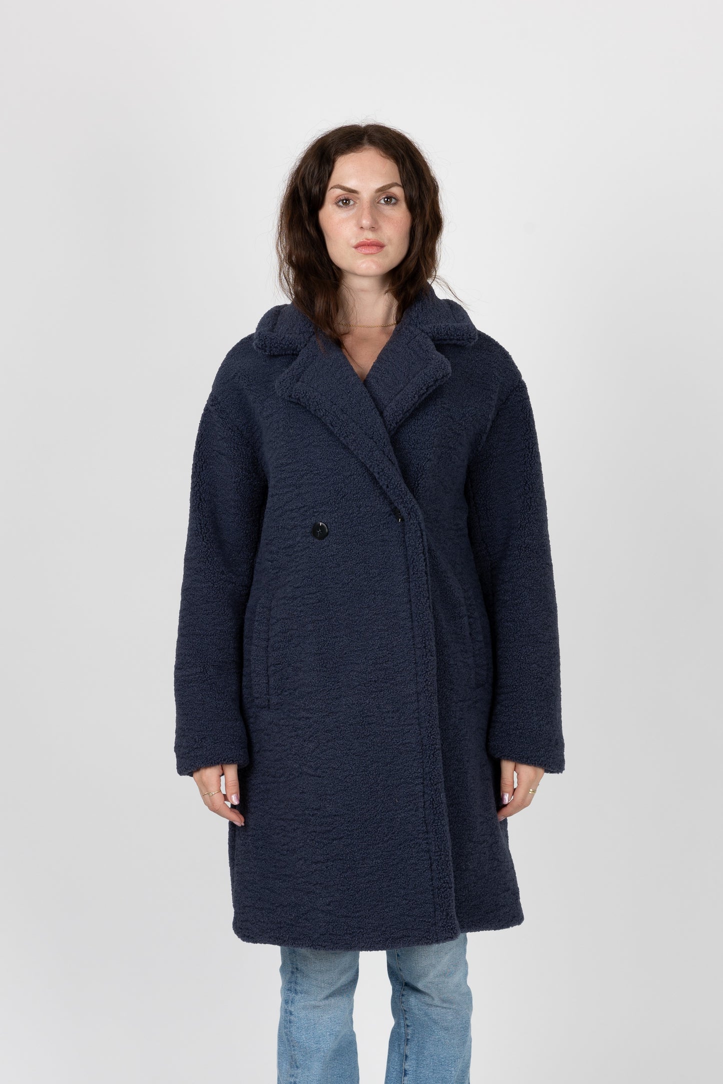 MANTEAU MI-LONG EN MOUMOUTE