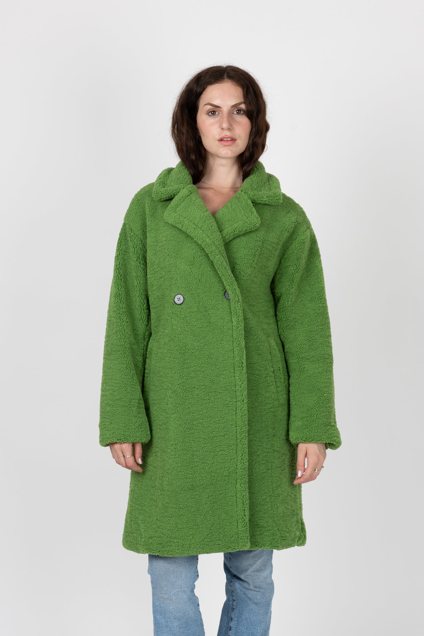 MANTEAU MI-LONG EN MOUMOUTE