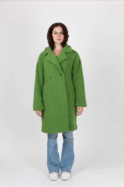 MANTEAU MI-LONG EN MOUMOUTE