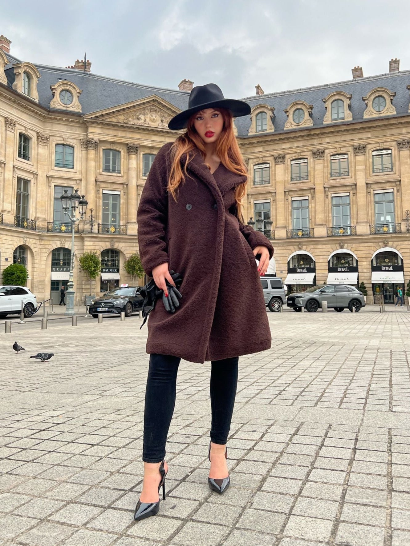 MANTEAU MI-LONG EN MOUMOUTE