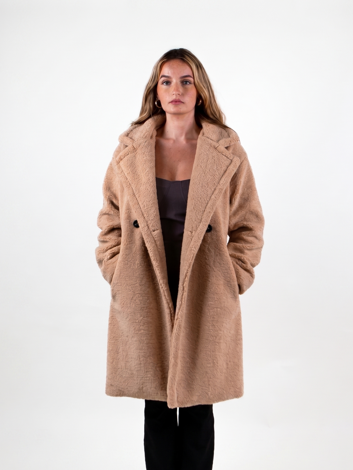 MANTEAU MI-LONG EN MOUMOUTE Femme - K-ZELL PARIS