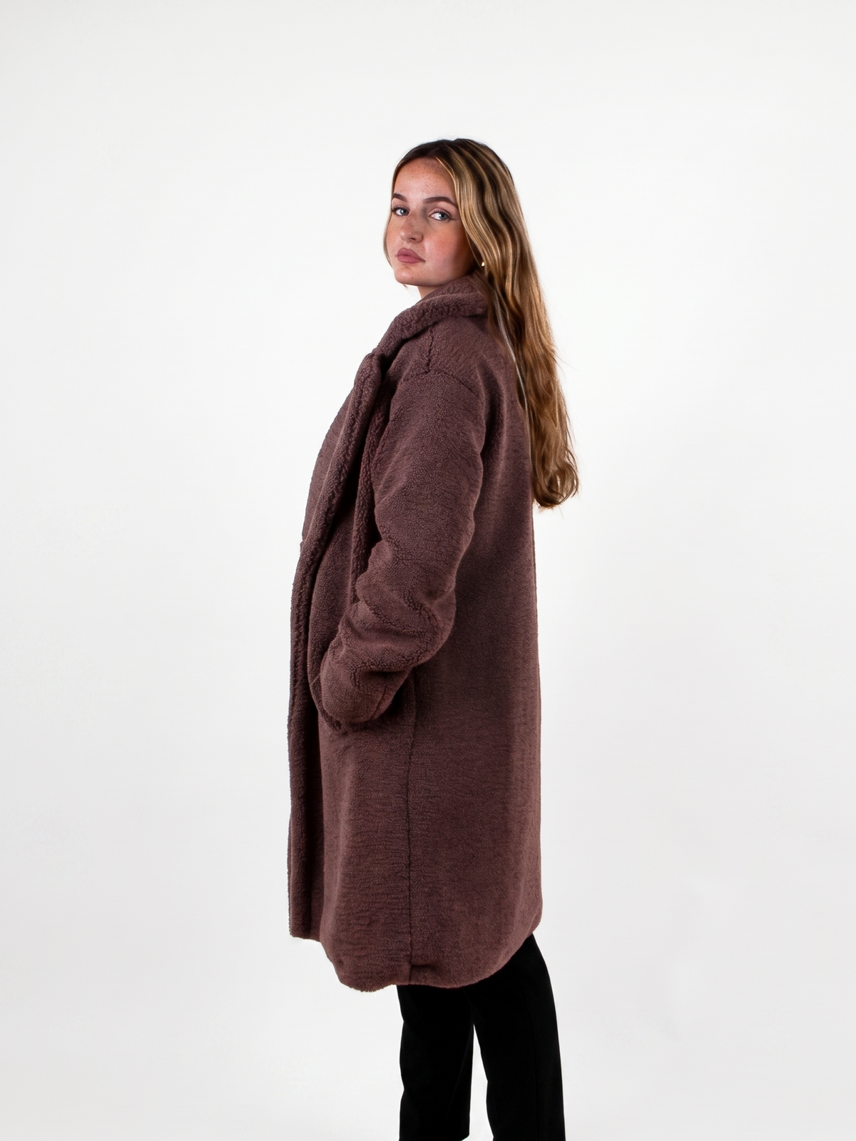 MANTEAU MI-LONG EN MOUMOUTE Femme - K-ZELL PARIS