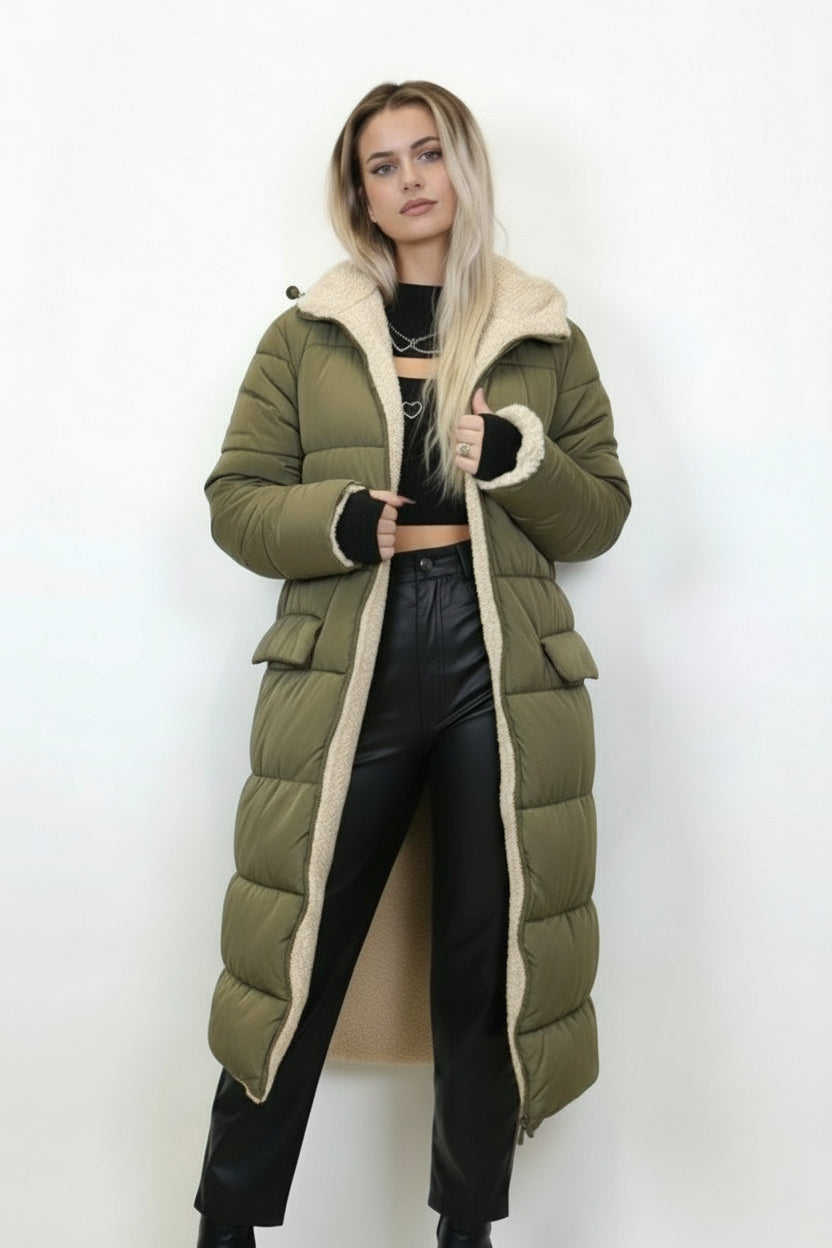 DOUDOUNE LONGUE REVERSIBLE