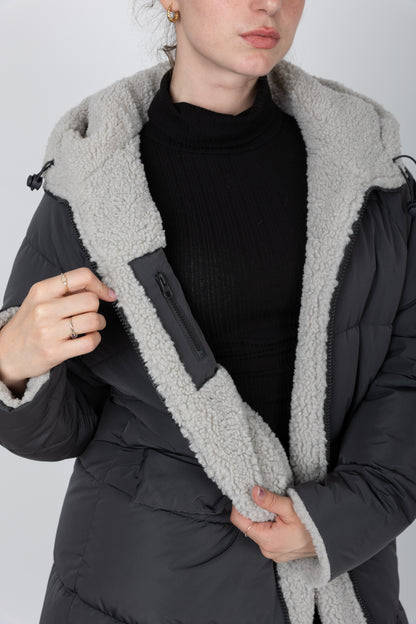 DOUDOUNE LONGUE REVERSIBLE