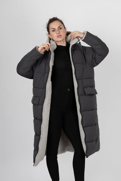 DOUDOUNE LONGUE REVERSIBLE