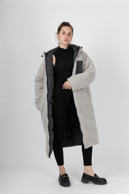 DOUDOUNE LONGUE REVERSIBLE